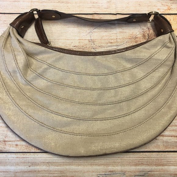 Liz Claiborne Handbags - Liz Claiborne  Metallic Jute  Hobo  Handbag NWOT